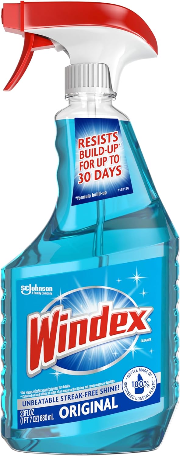 Eco-Friendly Shine: Windex Glass Cleaner Made from Recovered Coastal Plastic