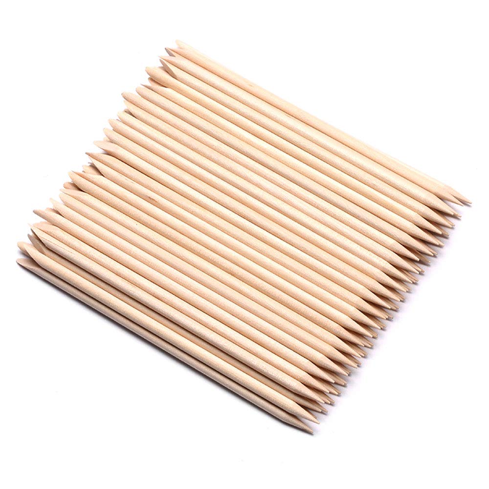 Elevate Your Nail Care: 100 Pcs Double-Sided Orange Wood Nail Sticks Review
