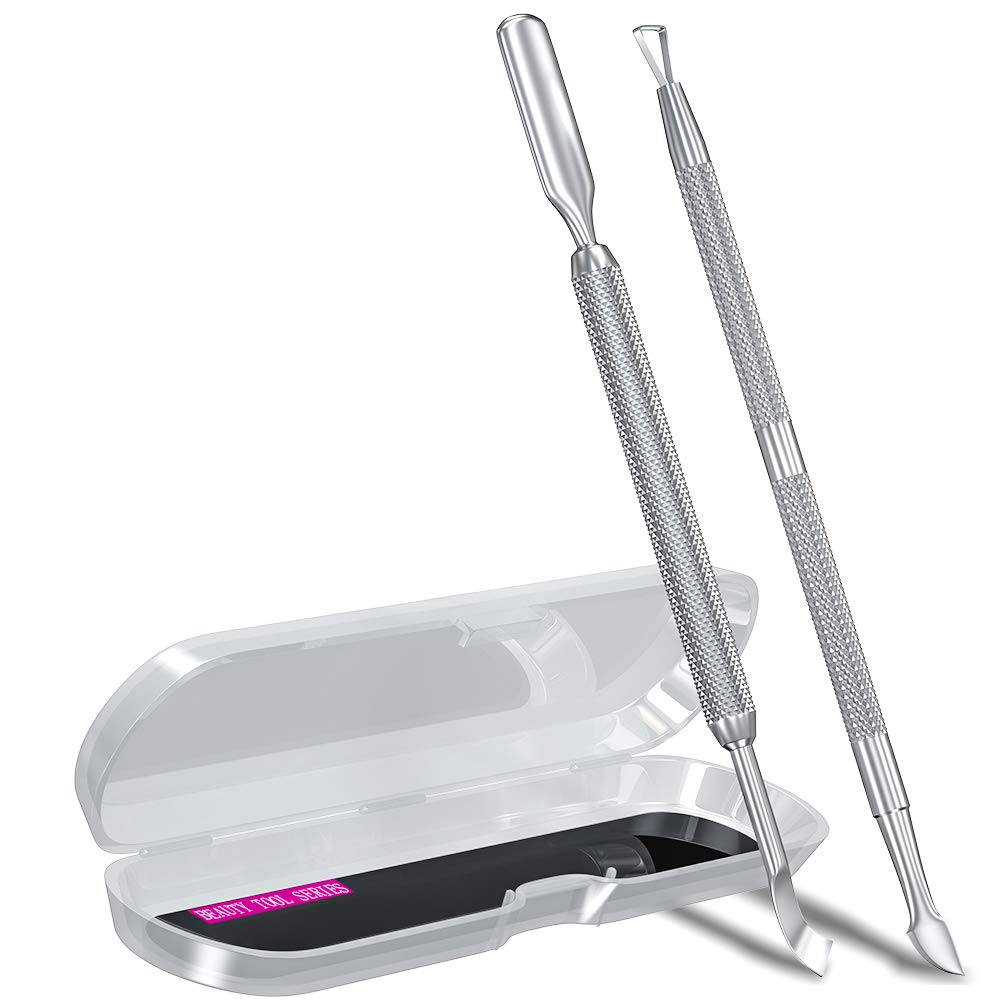 Elevate Your Nail Game: The Ultimate 2PCS Metal Cuticle Pusher & Cutter Reviews!